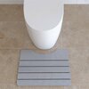 Castello Usa Diatomite Quick-Dry Stone Toilet Contour Mat - Gray CB-DTM-G